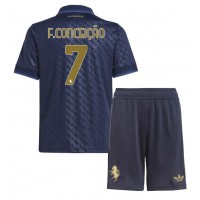 Camisa de time de futebol Juventus Francisco Conceicao #7 Replicas 3º Equipamento Infantil 2024-25 Manga Curta (+ Calças curtas)